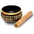Brass Metal Tibetan Singing Bowl with Wooden Striker, 12cm -small