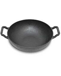 Acqua Shine Kadai en fonte noire - 26 cm (compatible induction)