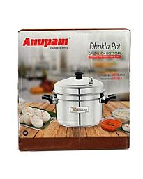 Anupam RVS Cooker Pot (met Dhokla mallen) - geschikt voor inductie