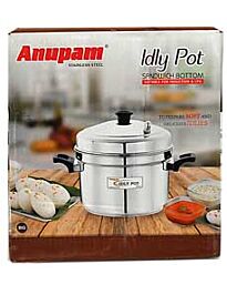 Anupam SS Cooker Pot (with Dhokla molds) - suitable for Induction