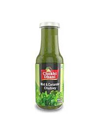 Chokhi Dhani munt- en korianderchutney, 210g
