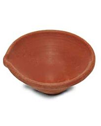 Clay Diya - Pakka diya Plain grand (1pc)