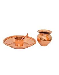 Copper Panch Patra Set