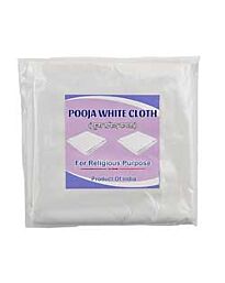 Tissu Pooja en coton - Blanc, 85 cm