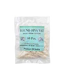 Cotton Wick- rond, 60 st
