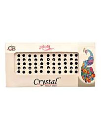 Autocollants Crystal Fancy Bindi, noir avec point brillant moyen