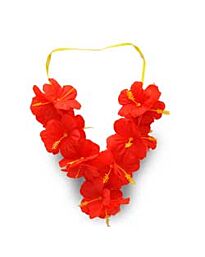 Girlande – Pooja Mala für Idol, rote Hibiskusblüten