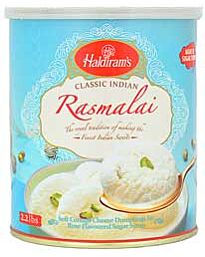 Haldiram's Rasmalai Tin, 1kg-12 pc