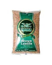 Heera Brown Lentils Whole (Masoor Whole), 500g 