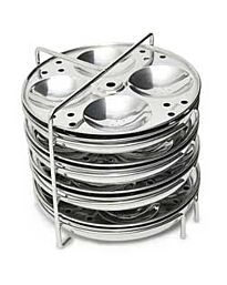 Komal Stainless Steel Multi Set 3 in 1 Multi Purpose 12 Plates Stand