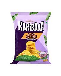 Karibana Banana Chips - Onion Cheezies, 150g