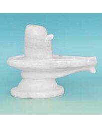 Weißer Marmor (Sangmarmar) Shivling