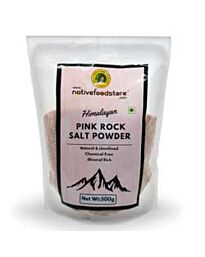 Native Food Store Pink Rock Salt Powder, 500g