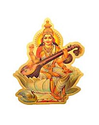 Paper Sticker Goddess Saraswati