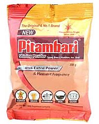Pitambari - Poudre nettoyante pour cuivre et laiton, 200 g