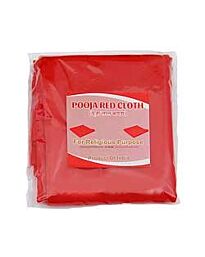 Cotton Pooja Cloth -Red, 85cm