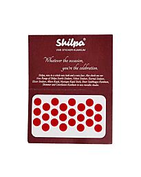 Shilpa Vive Sticker Kumkum - Autocollants ronds Bindi, Rouge - N° 4