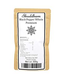 Shuddham Premium Zwarte Peper, 100g