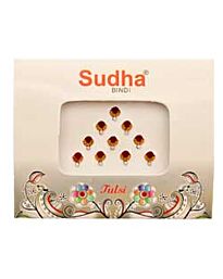 Crystal Fancy Bindi Stickers, Multicolour- Tika