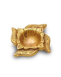 Brass Metal Diya (Swastik)