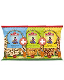 Dry Fruits Combo Pack – Cashew, Almond & Golden Raisin (3×100g) | Save 10%