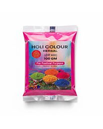 Herbal Holi colour powder pink 100g packet