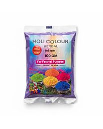 Herbal Holi colour powder purple 100g packet