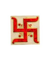 Swastik-stickers (rood)