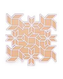 MDF Rangoli Stencil – Floral Design (30cm)