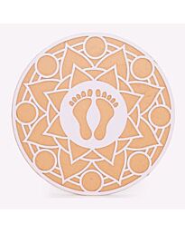 MDF Rangoli Stencil – Charan Paduka Design (30cm)