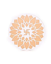 MDF Rangoli Stencil – Swastik Design (30cm)