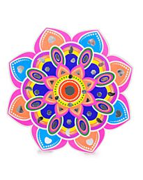 Paper Rangoli Decoration with Mirrors (29cm)