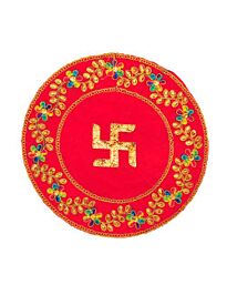 Puja Aasan – Swastik Design (24cm)