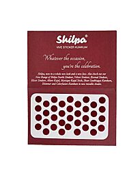 Shilpa Vive Sticker Kumkum - Autocollants ronds Bindi, Deep Red n° 5