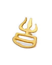 Messing Trishul Tilak Stempel