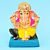 Eco-Friendly 6 Inch Clay Ganpati Idol with Yellow Dhoti – Lord Ganesha Murti for Ganesh Chaturthi (ST21)