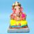 Eco-friendly Lord Ganesha Idol - Ganpati in Abhay Mudra with Golden Mukut, 6inch -small