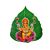 Paper Sticker Lord Ganesh on Peepal Leaf -small