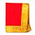 Red Velvet Puja Chunari with Golden Swastik Border -small
