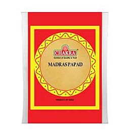 Shop Chakra Madras Papad Naturel (3"), 200g online – met Ekirana voor alleen maar € 2,25 / € 1,63