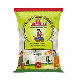 Shop Chakra Rijst Vadam-Jeera, 200g online – met Ekirana voor alleen maar € 1,75 /