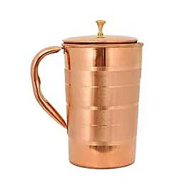  Ayurveda Copper Water Jug with Lid