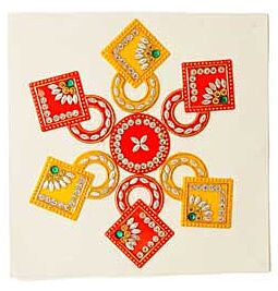 Kundan Rangoli - Circles & Squares (assorted coloured)