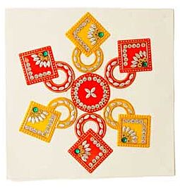 Shop Kundan Rangoli - Cirkels & Vierkantjes (assorti gekleurd) online – met Ekirana voor alleen maar € 2,99 /