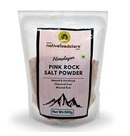 Native Food Store Pink Rock Salt Powder, 500g