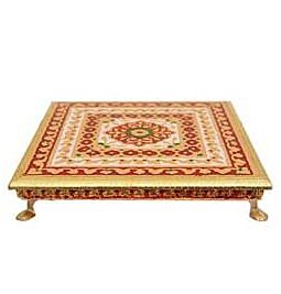 Shop Pooja Chowki for Decoration & Hindu Worships (square) online – with Ekirana for Just €25.99 /