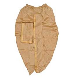 Achetez Dhoti prêt-à-porter cousu avec ensemble Angvastram pour homme - Cuivre avec bordure dorée en ligne – avec Ekirana pour juste 25,99 € /