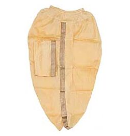 Achetez Dhoti prêt-à-porter cousu avec ensemble Angvastram pour homme - Couleur or avec bordure dorée en ligne – avec Ekirana pour juste 25,99 € /