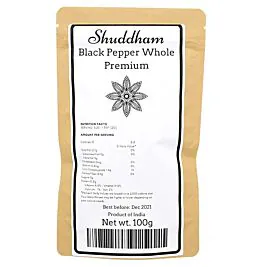 Shuddham Premium Black Pepper, 100g