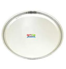 Stainless Steel Thaal (Serving Plate), 31cm (approx.)